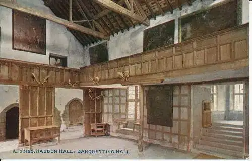 PC02752 Haddon Hall. Bankettsaal. Photochrom Co Ltd