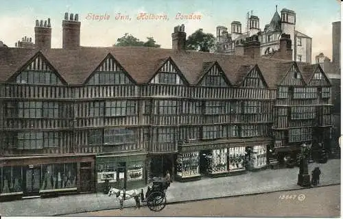 PC01315 Staple Inn. Holborn. London. Valentinstag