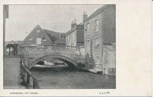 PC01684 Winchester. Stadtbrücke. C und S