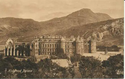 PC01793 Holyrood Palace. Valentinstag Postkarte