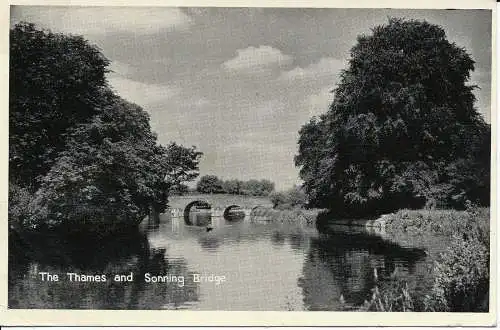 PC02508 Die Themse- und Sonningbrücke. 1954