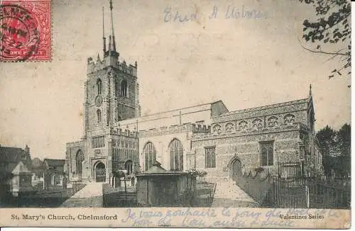 PC01917 St. Marys Kirche. Chelmsford. 1903