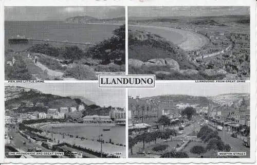 PC01559 Llandudno. Multi View Postkarte