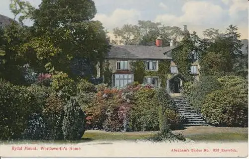 PC01883 Rydal-Halterung. Wordsworths Home. Abrahams Seriennr. 326