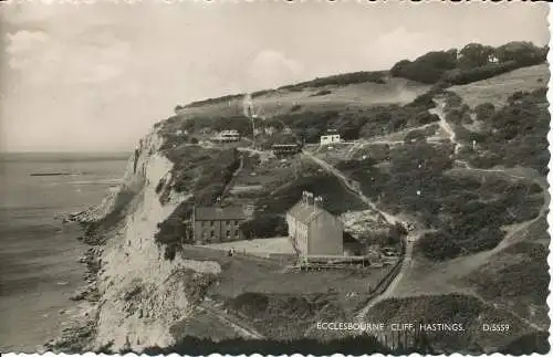 PC03436 Ecclesbourne Cliff. Hastings. 1960. Norman