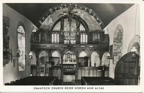 PC03701 Krantock Kirchendachschirm und Altar. RP