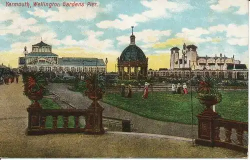 PC02728 Yarmouth. Wellington Gardens Pier. 1905