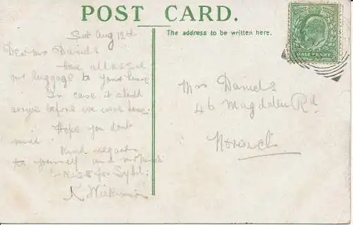 PC02728 Yarmouth. Wellington Gardens Pier. 1905