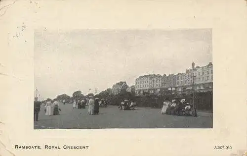 PC02653 Ramsgate. Royal Crescent. Arkadien. 1912