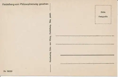 PC03193 Heidelberg vom Philosophenweg gesehen. RP