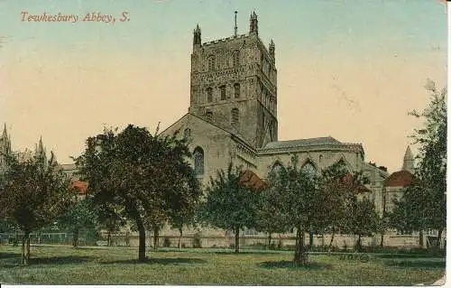 PC02714 Tewkesbury Abbey. Valentine 05767