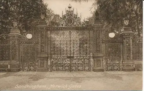 PC02037 Sandringham. Norwich Gates. Frith