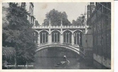 PC02022 Cambridge. Seufzerbrücke. Moore und Laughton. 1952