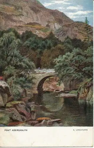 PC02719 Brücke Abergaslyn. S. Hildesheimer und Co. 1907