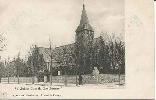 PC01520 St. Johns Kirche. Eastbourne. J. Pulsford