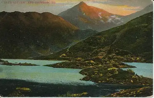 PC01794 Llyn Llydaw und Snowdon. 1910. Grosvenor Serie