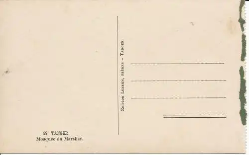 PC03152 Tanger. Marshan Moschee. Lebrun