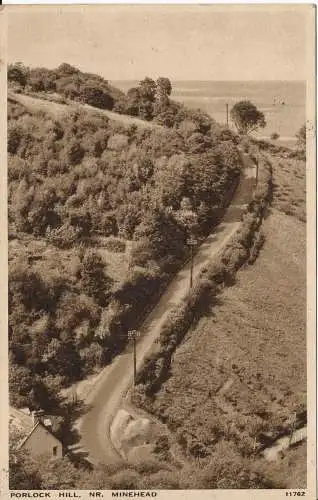 PC02500 Porlock Hill. Nr. Minehead. 1946. Lachs Serie