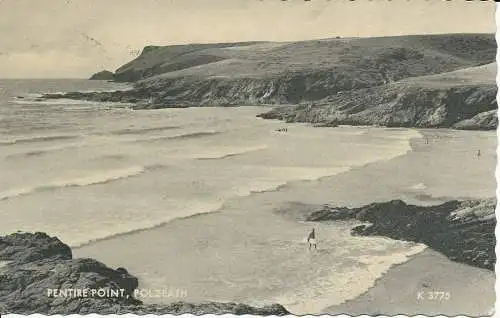 PC02539 Pentire Point. Polzeath. Valentinstag. Silber