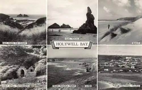 PC03602 Holywell Bay. Multi View. RP