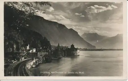 PC03093 Chateau de Chillon et Dents du Midi