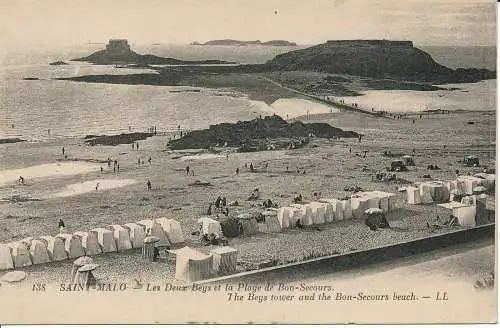 PC03383 Saint Malo. Die beiden Beys und der Strand sind gute Hilfe. LL