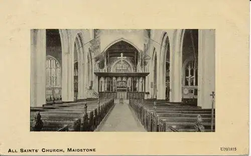 PC02435 Allerheiligenkirche. Maidstone. 1911