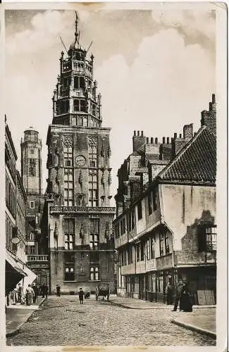 PC03049 Calais. Die Zitadellenstraße und der Glockenturm. 1935