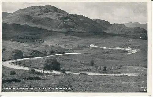 PC02664 Ben Venue von Winding Trossachs Road. Aberfoyle. J.B. Weiß 8693