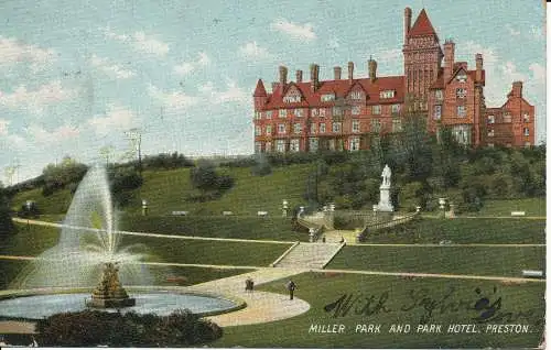 PC02013 Miller Park and Park Hotel. Preston. 1905. Hartmann