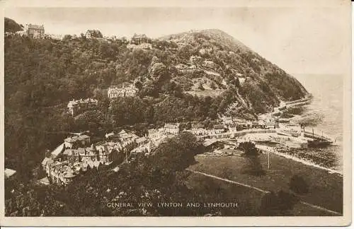 PC02038 Allgemeine Ansicht. Lynton und Lynmouth