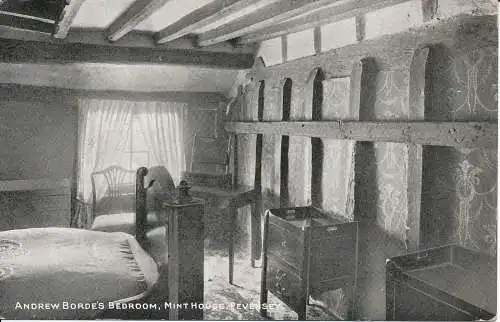 PC01565 Andrew Bordes Schlafzimmer. Neuwertiges Haus. Pevensey. 1913