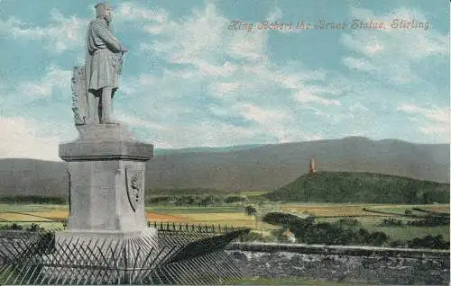 PC01899 König Robert die Bruce Statue. Stirling. Valentinstag