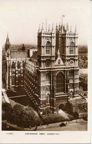 PC03939 Westminster Abbey. London. Brückenhaus echtes Foto. 1938