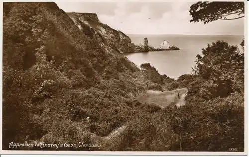 PC03438 Annäherung an Ansteys Cove. Torquay