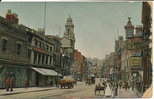 PC02610 High Street. Lincoln. Hartmann. 1911