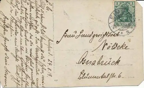 PC02919 Deutsche UVP Postkarte 1913. Landarbeiter