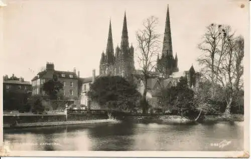 PC03663 Lichfield Cathedral. Walter Scott. RP