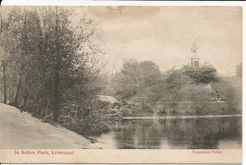 PC02799 in Sefton Park. Liverpool. Valentinstag. 1903