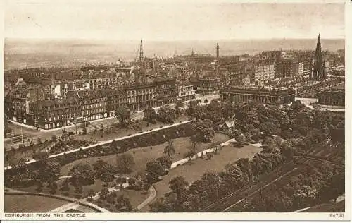 PC02460 Edinburgh vom Schloss. Photochrom Co