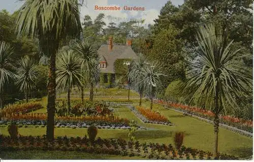 PC01575 Boscombe Gardens. Postkarte