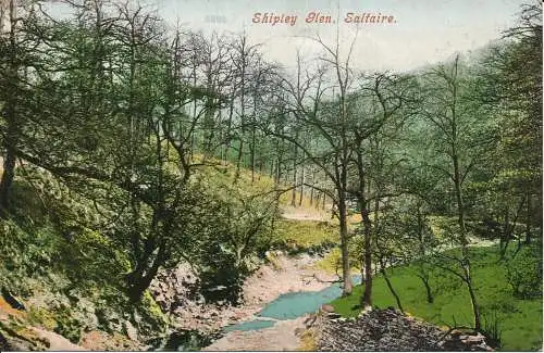 PC01964 Shipley Glen. Springen. Postkarte