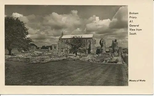 PC01633 Binham Priory. Ministerium für Arbeiten. 1952