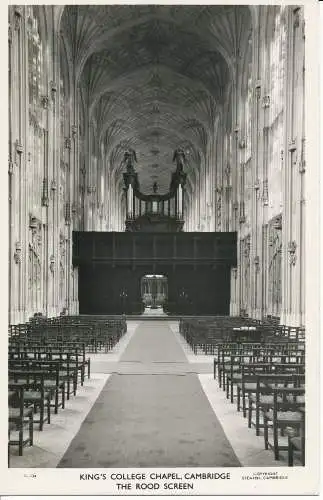 PC03821 Kings College Chapel. Cambridge. Rood Screen. RP