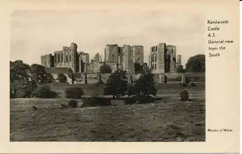 PC03734 Kenilworth Castle. Ministerium für Arbeiten