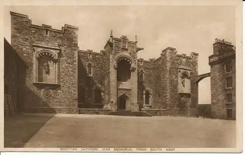 PC02074 Scottish National War Memorial von S.W. Postkarte