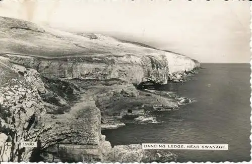 PC03743 Dancing Ledge. in der Nähe von Swanage. 1962. RP