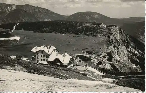 PC03225 Ottohaus. Blick zum Torlweg u. Schneeberg. 1953. RP