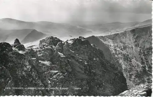 PC03724 Blick auf Llanberis vom Snowdon Summit. RP