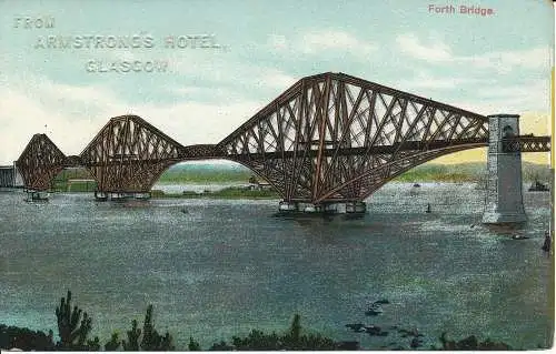 PC03613 Forth Bridge. Vom Armstrongs Hotel. Glasgow